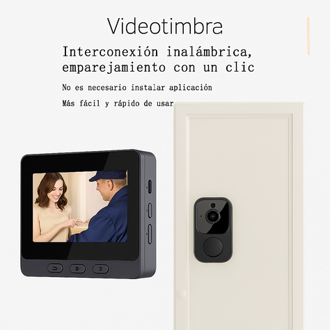 Timbre con Pantalla Inalámbrica Portátil-5