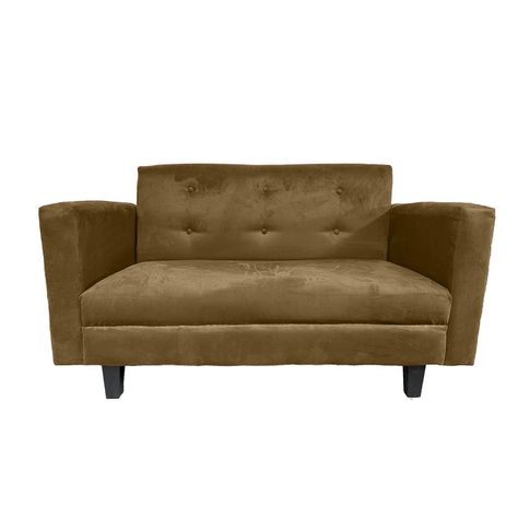 Sofa Ruan 2 Cuerpos Felpa Cafe-0