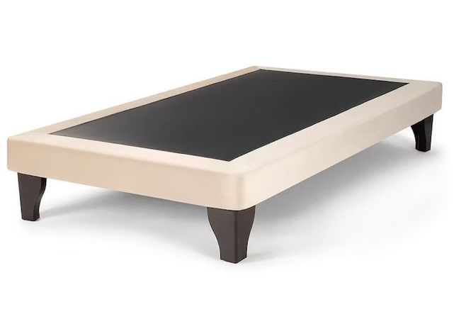 Base De Cama Europea 1.5 Plazas Felpa Beige-0