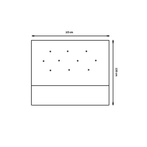 Respaldo Arles 1.5 Plazas Felpa Beige-1