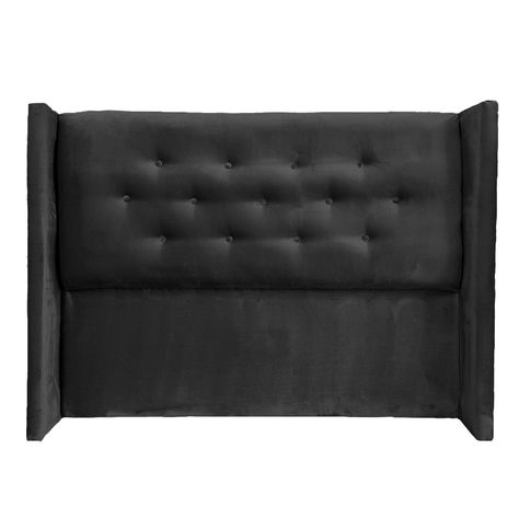 Respaldo Argos King Felpa Negro-0