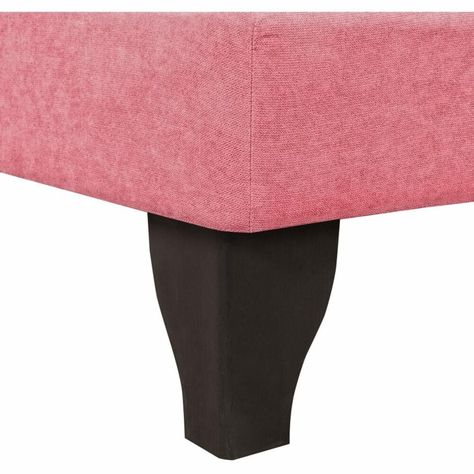 Base De Cama Europea 1.5 plazas Felpa Rosado-1