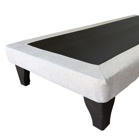 Base de Cama Europea 1.5 Plazas Tela Beige-2