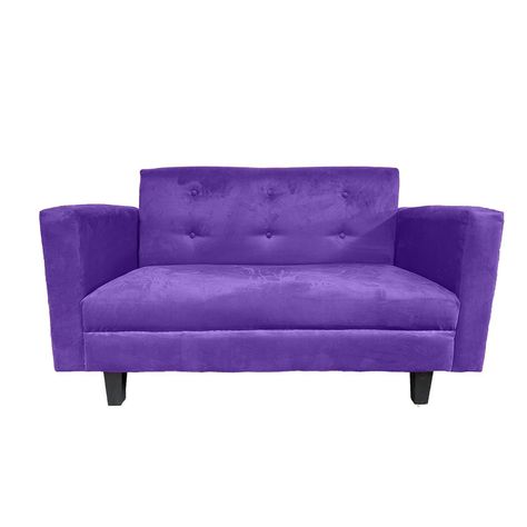 Sofa Ruan 2 Cuerpos Felpa Morado-0