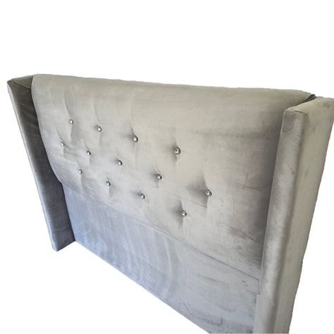 Respaldo Vernazza King Felpa Gris Claro-2