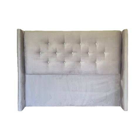 Respaldo Vernazza King Felpa Gris Claro-0