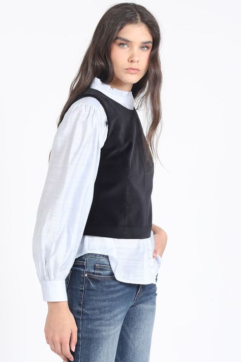 Top Terciopelo, Negro Liola-5