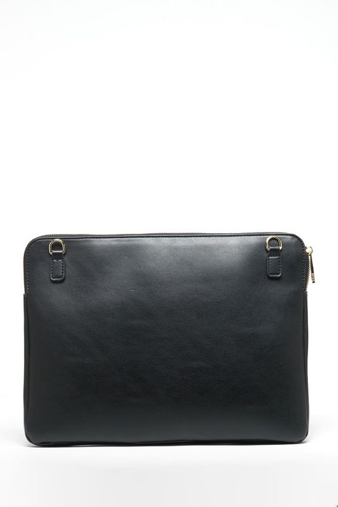 Bolso Computador Efecto Cuero Logo Liola, Negro Liola-1
