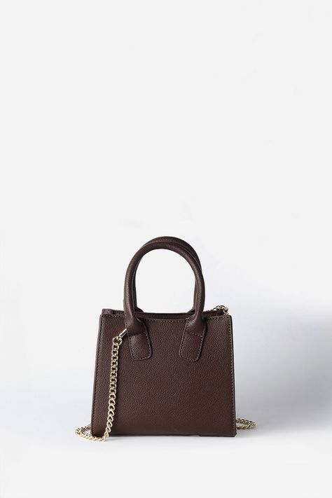 Cartera Pequeña Piton, Efecto Cuero, Chocolate Liola-2
