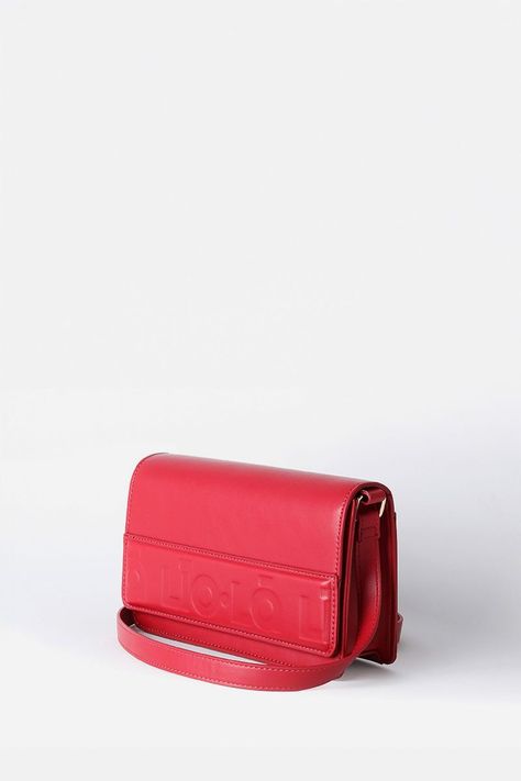 Cartera Logo Liola, Efecto Cuero, Rojo Liola-1