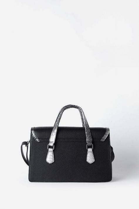 Cartera Aplicación Piton, Efecto Cuero, Negro Liola-2