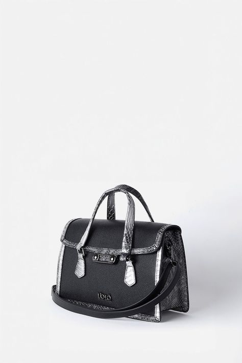 Cartera Aplicación Piton, Efecto Cuero, Negro Liola-4