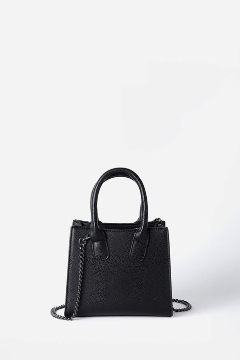 Cartera Pequeña Aplicación Piton, Efecto Cuero, Negro Liola-2