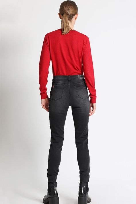 Jeans Básico Negro Liola-1