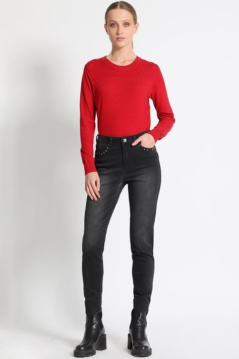 Jeans Básico Negro Liola-4