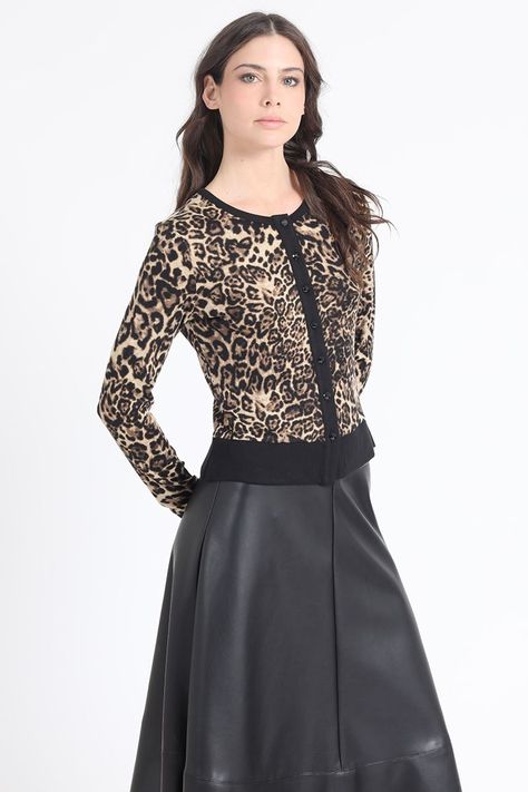 Cardigan Animal Print, Café Liola-0