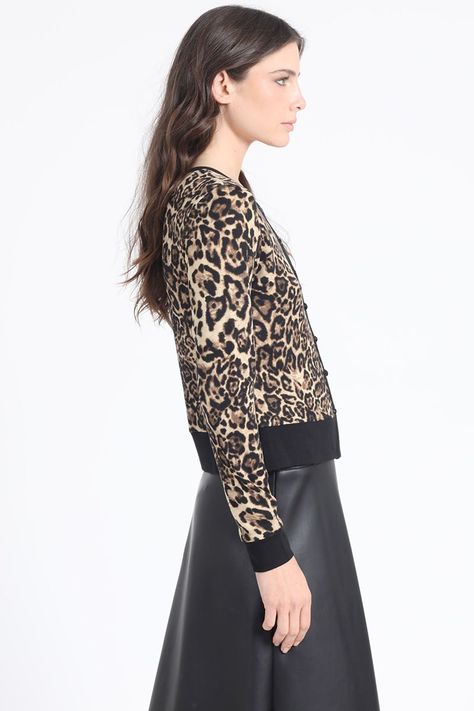 Cardigan Animal Print, Café Liola-2