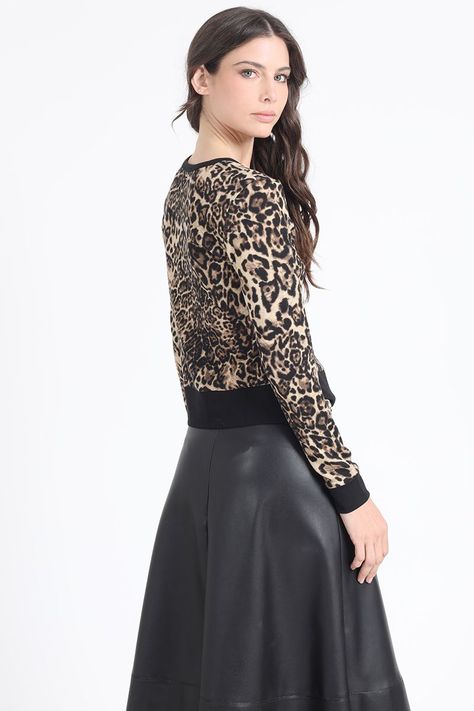 Cardigan Animal Print, Café Liola-3