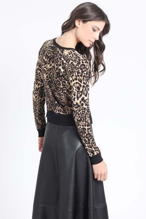 Cardigan Animal Print, Café Liola-4