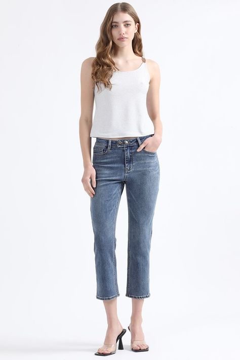 Top Lurex, Herraje De Metal En Hombros, Plateado Liola-1