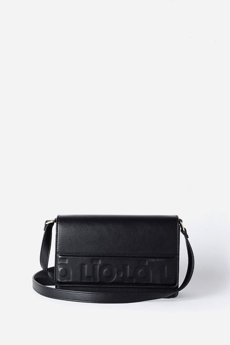 Cartera Logo Liola, Efecto Cuero, Negro Liola-0