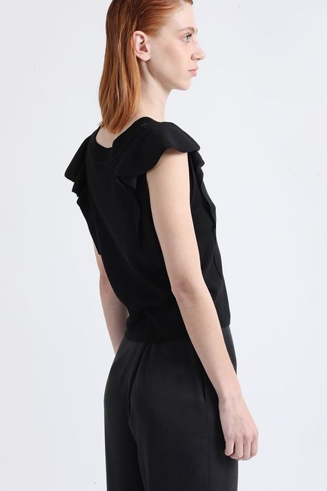 Top De Punto, Con Volados, Negro Liola-4