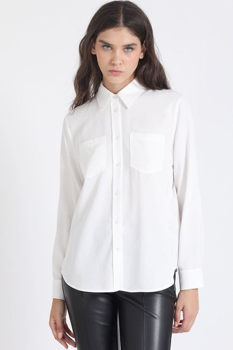 Blusa Larga Basica, Crudo Liola-0