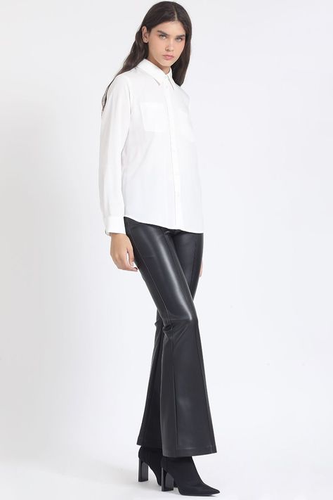 Blusa Larga Basica, Crudo Liola-1