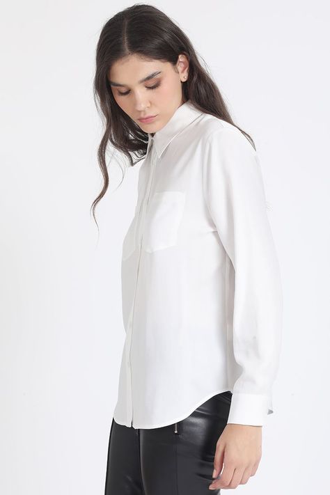 Blusa Larga Basica, Crudo Liola-2
