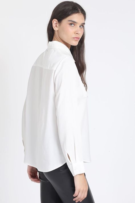 Blusa Larga Basica, Crudo Liola-3