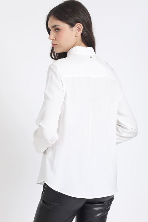 Blusa Larga Basica, Crudo Liola-4