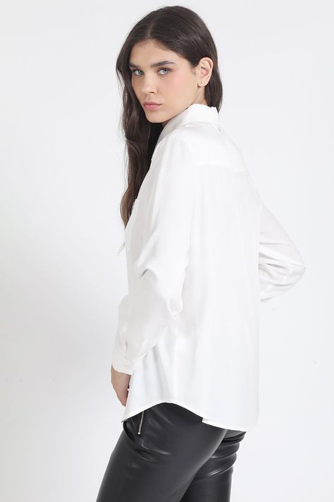 Blusa Larga Basica, Crudo Liola-5