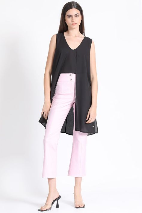 Blusa Doble Capa Negra Liola-2