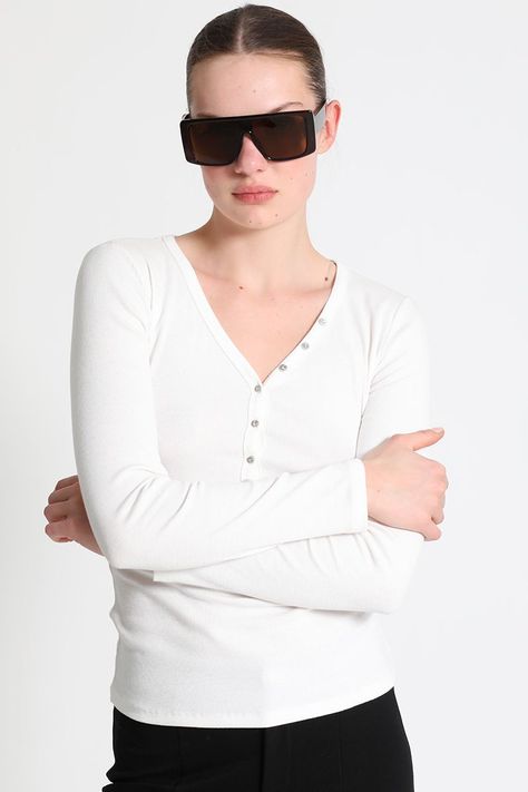 Polera Algodon Blanco Liola-0