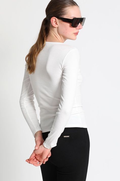 Polera Algodon Blanco Liola-1