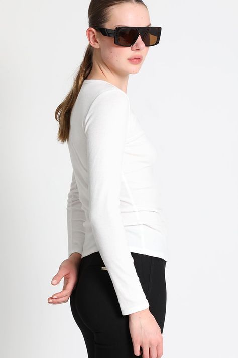 Polera Algodon Blanco Liola-3