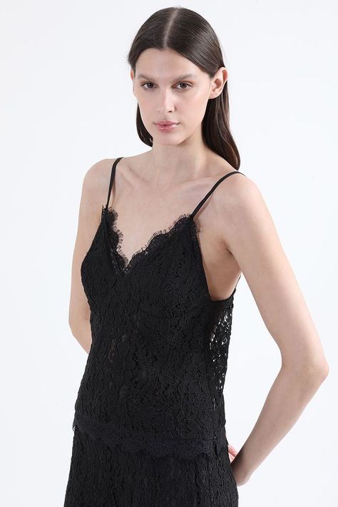 Top Encaje, Negro Liola-3