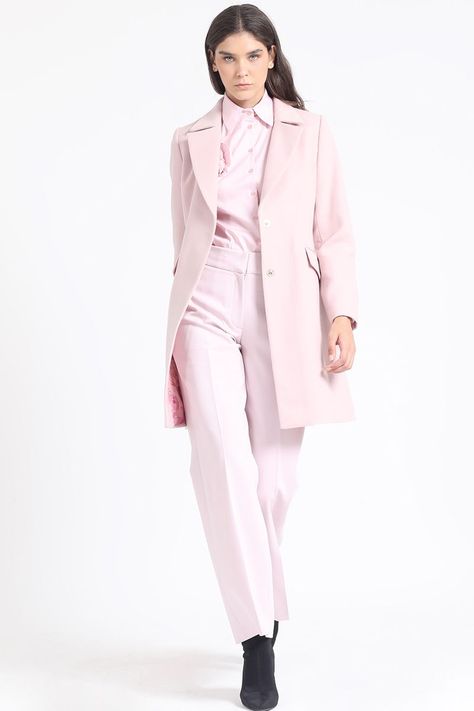 Camisa Poplin Algodón, Aplicación Flor, Rosa Liola-1