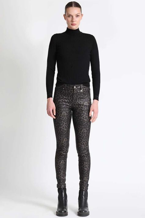 Jeans Mujer Skinny Negro Liola-0