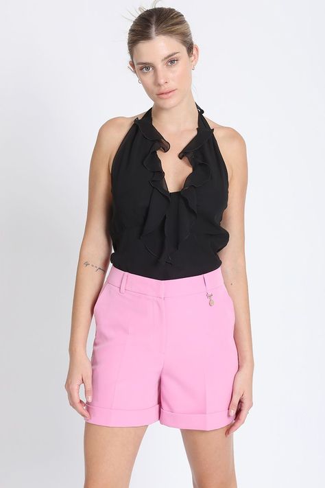 Top Halter Gasa Negro Liola-0