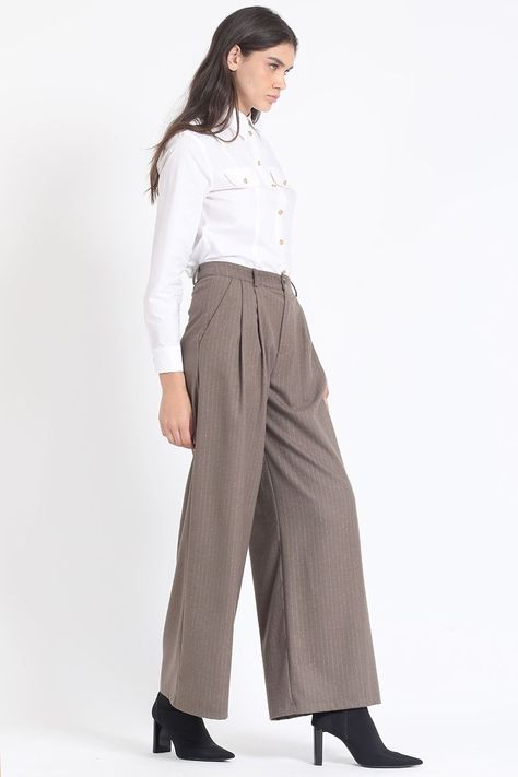 Camisa Entallada Algodón Poplin, Crudo Liola-1