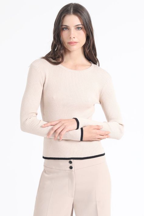Tejido Punto Basico, Beige Liola-0