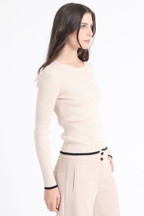 Tejido Punto Basico, Beige Liola-3