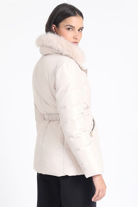 Parka Con Piel Desmontable, Beige Liola-5