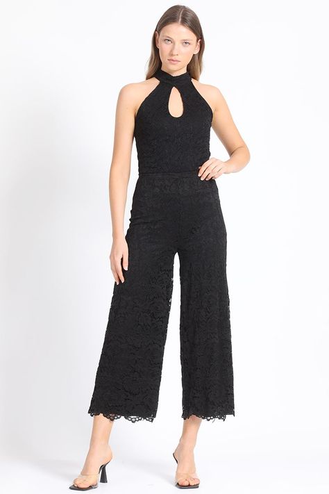 Pantalon Recto Encaje Negro Liola-3