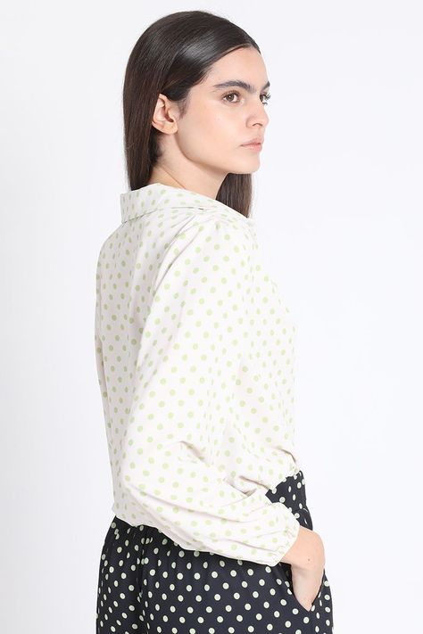 Blusa Estampado Lunares, Verde Liola-4