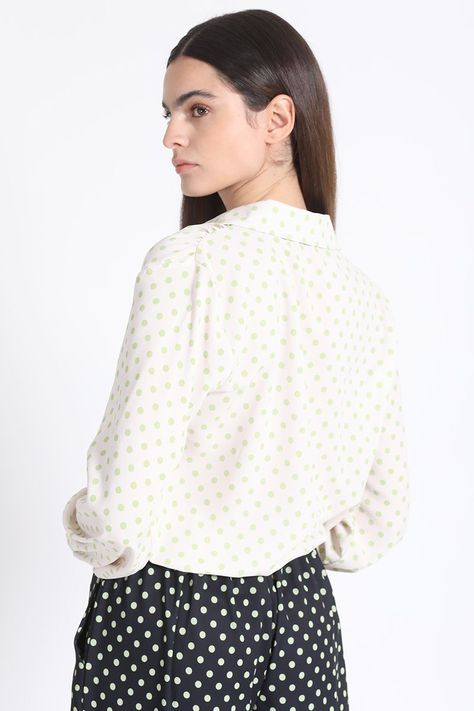 Blusa Estampado Lunares, Verde Liola-5