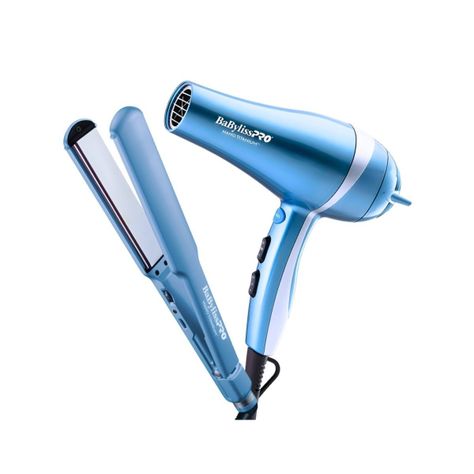 Kit Secador Y Plancha Cabello Babyliss pro Nano Titanium-1