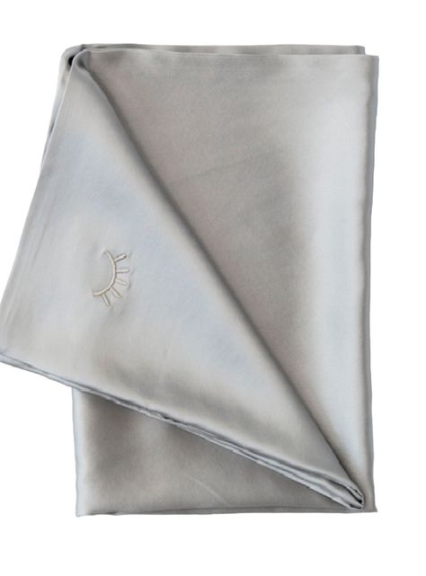 Funda 100% Seda de 25mm King Gris Perla-0