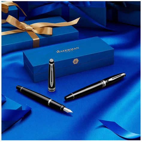 Waterman Expert 3 Negro Pluma Fuente Black/Gold-5